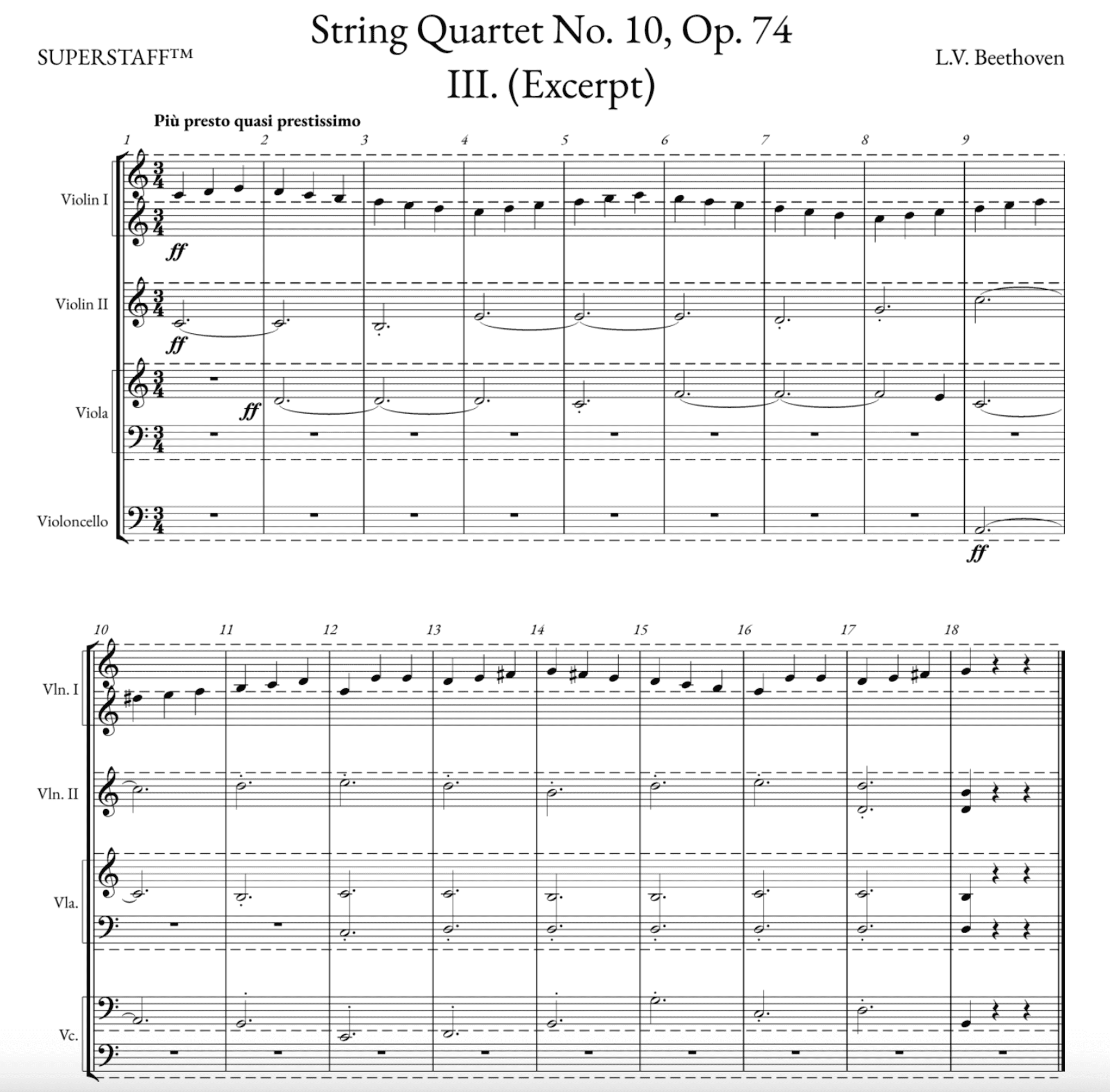 Beethoven Superstaff