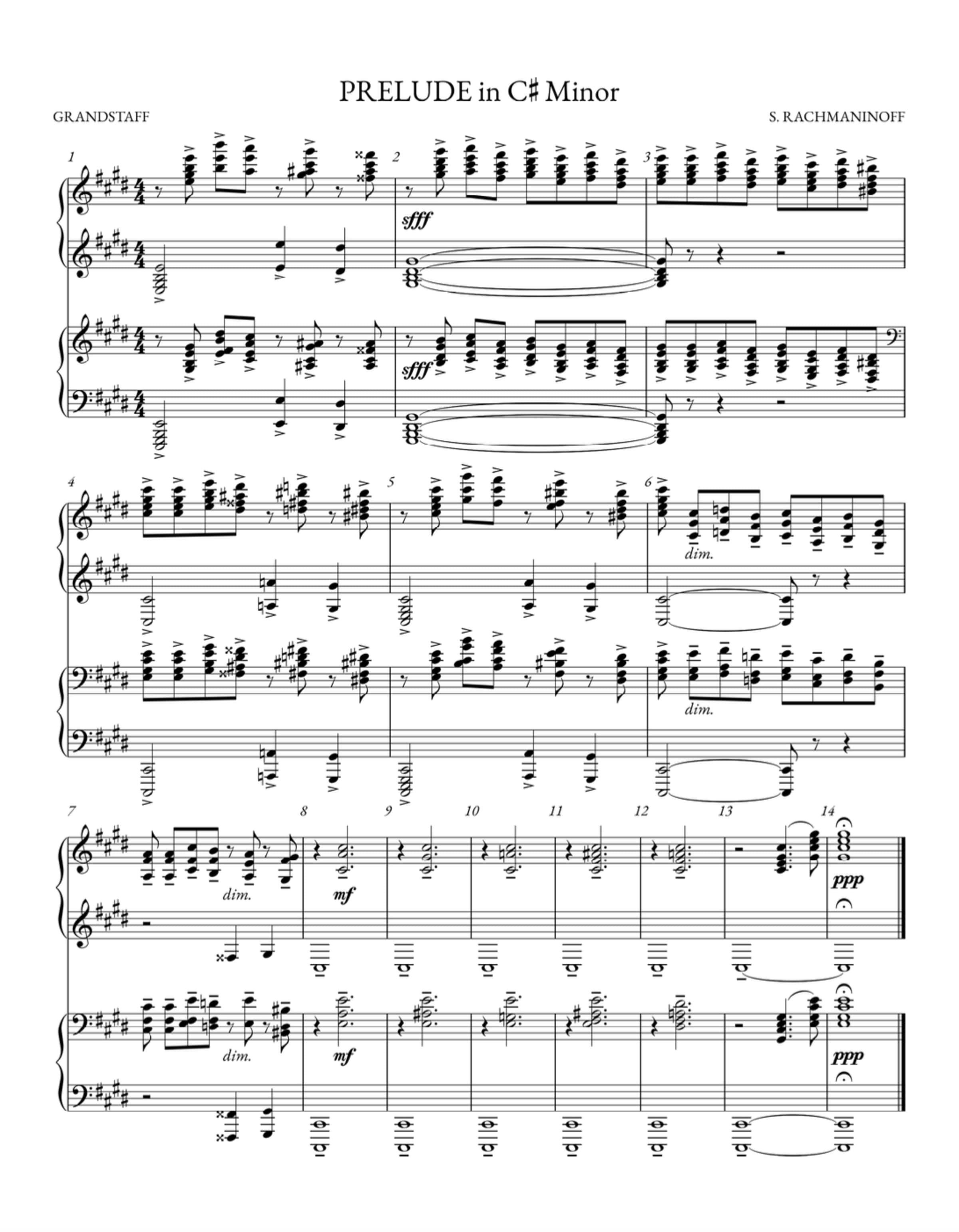 Rachmaninoff Grandstaff